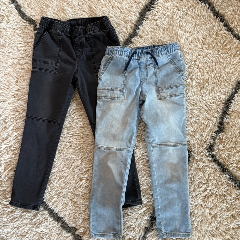 Set of 2 Art Class Skinny Jeans w/pull on waist